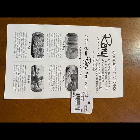 Rémy Lambskin leather blazer size LT - Picture 11 of 12